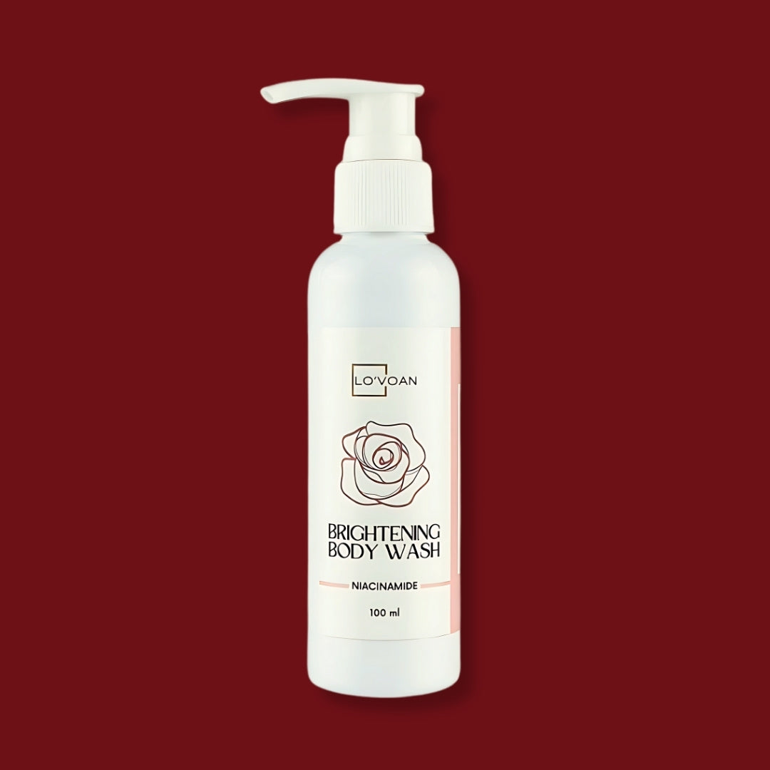 Lo'voan Deep Nourishing Body Wash – Niacinamide & Vitamin C Infused Skin Brightening Cleanser, 100 ml