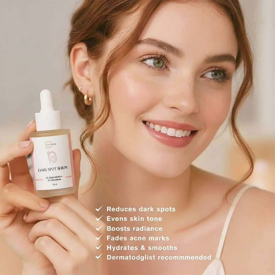 LOVOAN Dark Spot Serum bottle – advanced brightening serum to fade dark spots, reduce pigmentation, and even skin tone