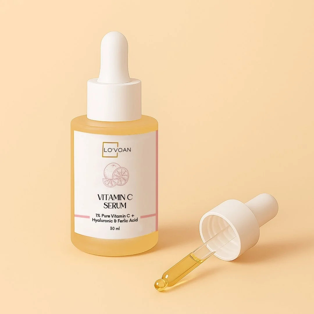 Lovoan Vitamin C Serum for Glowing Skin – Brightens, Evens Tone & Reduces Dark Spots