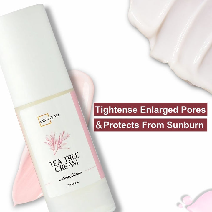 Lo'voan tea tree cream - Tightense Enlarged Pores & Protects From Sunburn