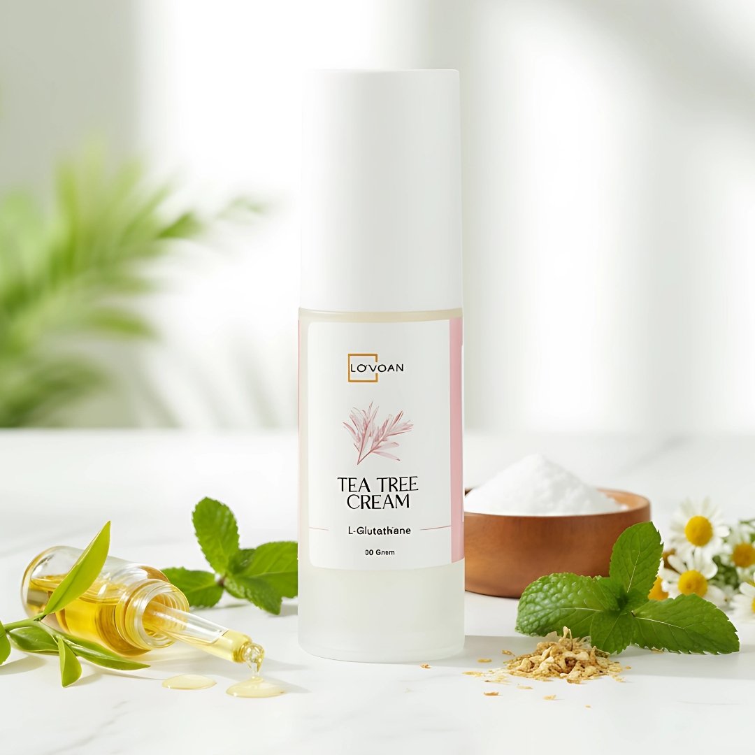 Soothing tea tree cream for clear and fresh skin